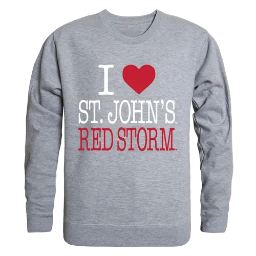 W Republic I Love Crewneck Sweatshirt St. Johns Red Storm 552-152