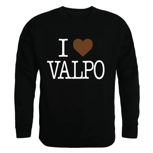 W Republic I Love Crewneck Sweatshirt Valparaiso Crusaders 552-154