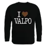 W Republic I Love Crewneck Sweatshirt Valparaiso Crusaders 552-154