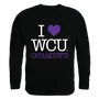 W Republic I Love Crewneck Sweatshirt Western Carolina Catamounts 552-156