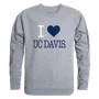 W Republic I Love Crewneck Sweatshirt California Davis Aggies 552-161