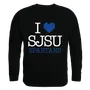 W Republic I Love Crewneck Sweatshirt San Jose State Spartans 552-173