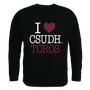 W Republic I Love Crewneck Sweatshirt Cal State Dominguez Hills Toros 552-175