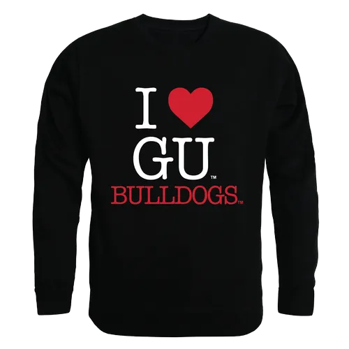 W Republic I Love Crewneck Sweatshirt Gonzaga Bulldogs 552-187