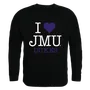 W Republic I Love Crewneck Sweatshirt James Madison Dukes 552-188
