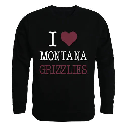 W Republic I Love Crewneck Sweatshirt Montana Grizzlies 552-191