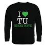 W Republic I Love Crewneck Sweatshirt Tulane Green Wave 552-198
