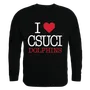 W Republic I Love Crewneck Sweatshirt Cal State Channel Islands Dolphins 552-204