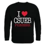 W Republic I Love Crewneck Sweatshirt Cal State East Bay Pioneers 552-205