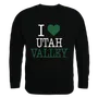 W Republic I Love Crewneck Sweatshirt Utah Valley University Wolverines 552-210