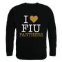 W Republic I Love Crewneck Sweatshirt Florida International Golden Panthers 552-219