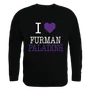 W Republic I Love Crewneck Sweatshirt Furman University 552-220