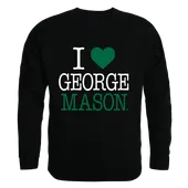 W Republic I Love Crewneck Sweatshirt George Mason Patriots 552-221