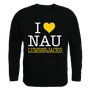 W Republic I Love Crewneck Sweatshirt Northern Arizona Lumberjacks 552-227