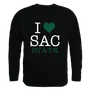 W Republic I Love Crewneck Sweatshirt Sacramento State Hornets 552-231