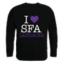 W Republic I Love Crewneck Sweatshirt Stephen F. Austin State Lumberjacks 552-238