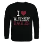 W Republic I Love Crewneck Sweatshirt Winthrop Eagles 552-255