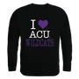 W Republic I Love Crewneck Sweatshirt Abilene Christian Wildcats 552-257