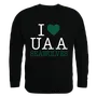 W Republic I Love Crewneck Sweatshirt University Of Alaska Anchorage Seawolves 552-259