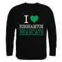 W Republic I Love Crewneck Sweatshirt Binghamton University Bearcats 552-267