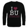 W Republic I Love Crewneck Sweatshirt Bloomsburg University Huskies 552-268