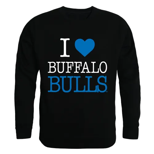 W Republic I Love Crewneck Sweatshirt Buffalo Bulls 552-274