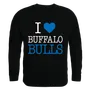 W Republic I Love Crewneck Sweatshirt Buffalo Bulls 552-274