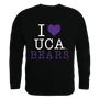 W Republic I Love Crewneck Sweatshirt Central Arkansas Bears 552-278