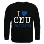 W Republic I Love Crewneck Sweatshirt Christopher Newport Captains 552-279