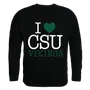 W Republic I Love Crewneck Sweatshirt Cleveland State University 552-282