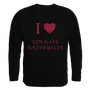 W Republic I Love Crewneck Sweatshirt Colgate University Raiders 552-283