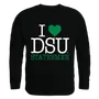 W Republic I Love Crewneck Sweatshirt Delta State University Statesmen 552-289