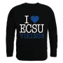 W Republic I Love Crewneck Sweatshirt Elizabeth City State Vikings 552-297