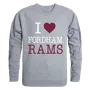 W Republic I Love Crewneck Sweatshirt Fordham Rams 552-305