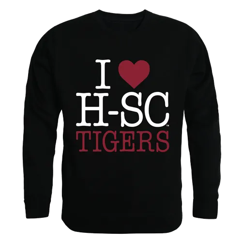 W Republic I Love Crewneck Sweatshirt Hampden Sydney Tigers 552-309