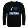 W Republic I Love Crewneck Sweatshirt Hofstra University 552-312