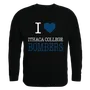 W Republic I Love Crewneck Sweatshirt Ithaca College Bombers 552-316