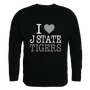 W Republic I Love Crewneck Sweatshirt Jackson State Tigers 552-317