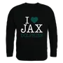 W Republic I Love Crewneck Sweatshirt Jacksonville University Dolphins 552-318