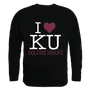 W Republic I Love Crewneck Sweatshirt Kutztown Golden Bears 552-321