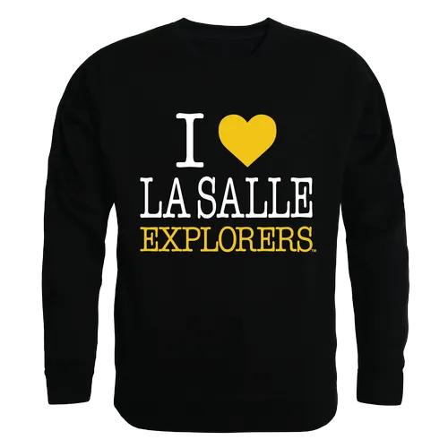 W Republic I Love Crewneck Sweatshirt La Salle Explorers 552-322