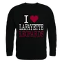 W Republic I Love Crewneck Sweatshirt Lafayette Leopards 552-323