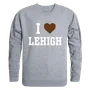 W Republic I Love Crewneck Sweatshirt Lehigh Mountain Hawks 552-327