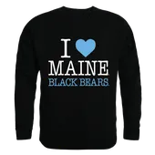 W Republic I Love Crewneck Sweatshirt Maine Black Bears 552-334