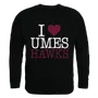 W Republic I Love Crewneck Sweatshirt Maryland Eastern Shore Hawks 552-337