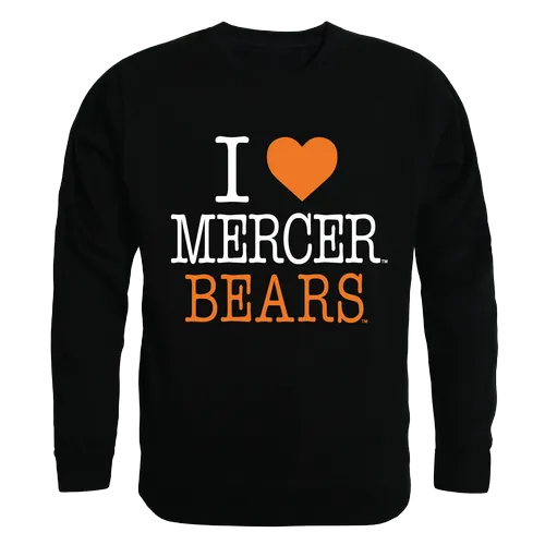 W Republic I Love Crewneck Sweatshirt Mercer Bears 552-340