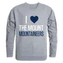 W Republic I Love Crewneck Sweatshirt Mount St. Marys Mountaineers 552-347