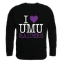 W Republic I Love Crewneck Sweatshirt Mount Union Raiders 552-348