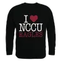 W Republic I Love Crewneck Sweatshirt North Carolina Central Eagles 552-353