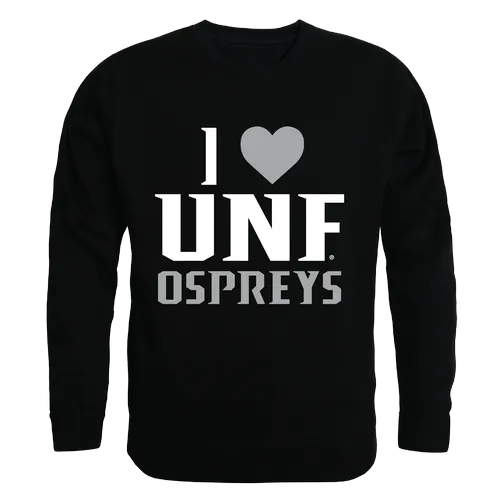 W Republic I Love Crewneck Sweatshirt North Florida Ospreys 552-354